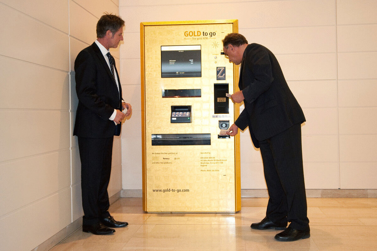 Šanchajuje įrengtas bankomatas aukso perdirbimui