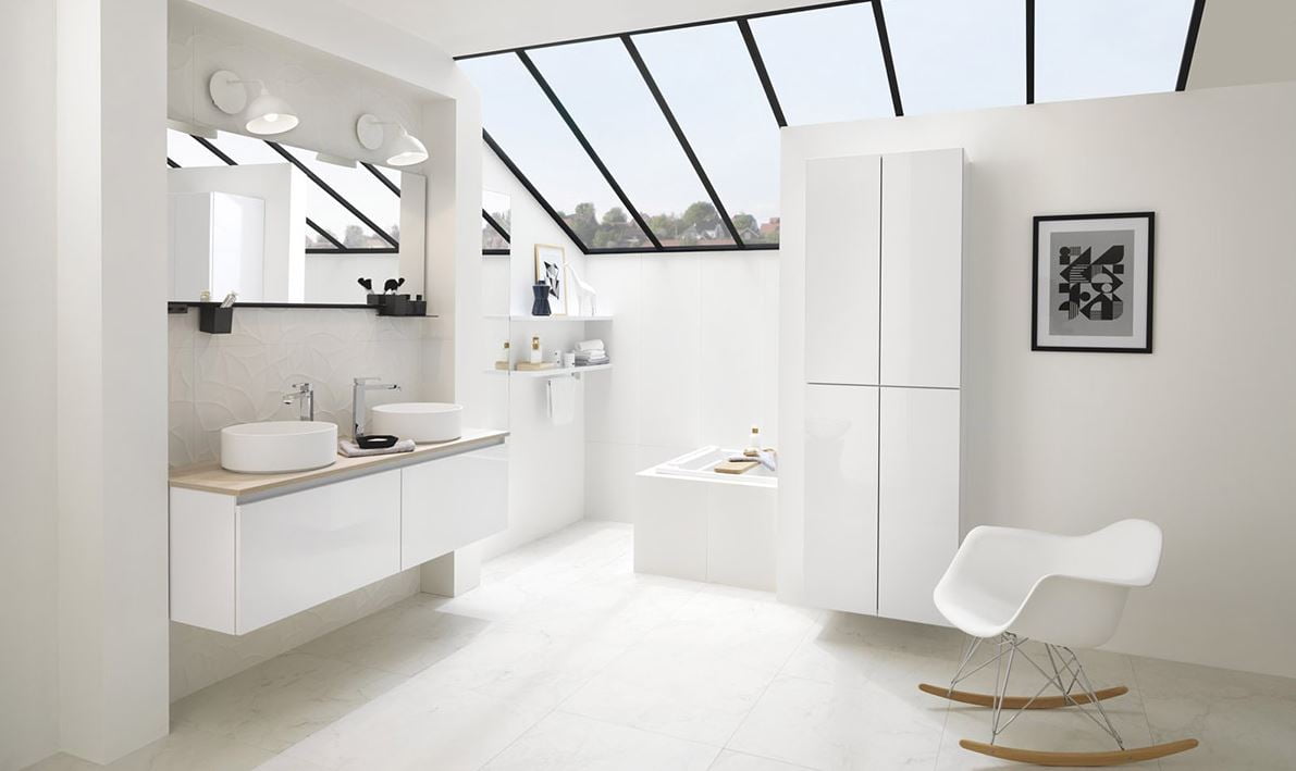 Salle De Blanche Canopy De Toit 