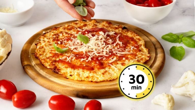 Keto bulvių pagrindo picos receptas