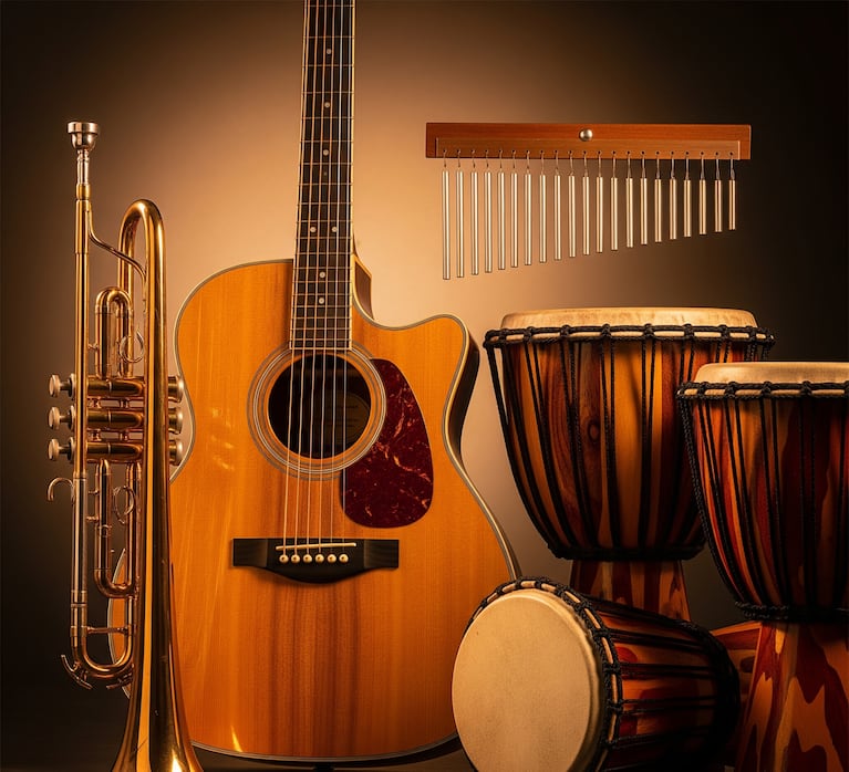 Kiekvienas muzikos instrumentas yra susijęs su gimimo mėnesiu. (Iliustracinis vaizdas AI - Dvyniai)
