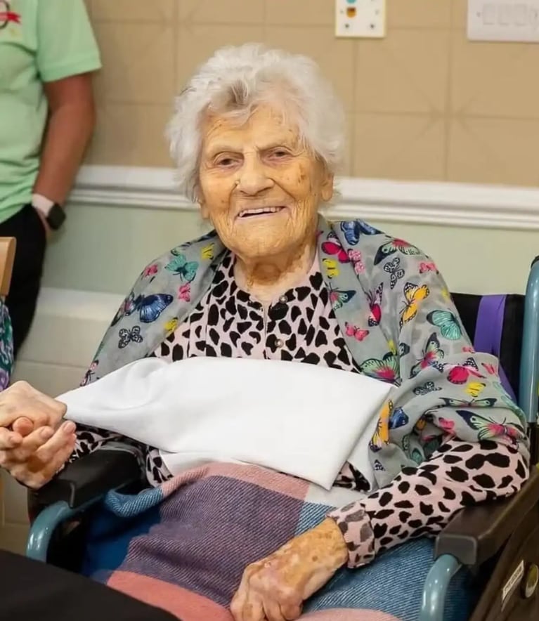 Ethel Caterham, seniausia moteris pasaulyje, šiandien. (Nuotrauka: gerontologijos wiki)