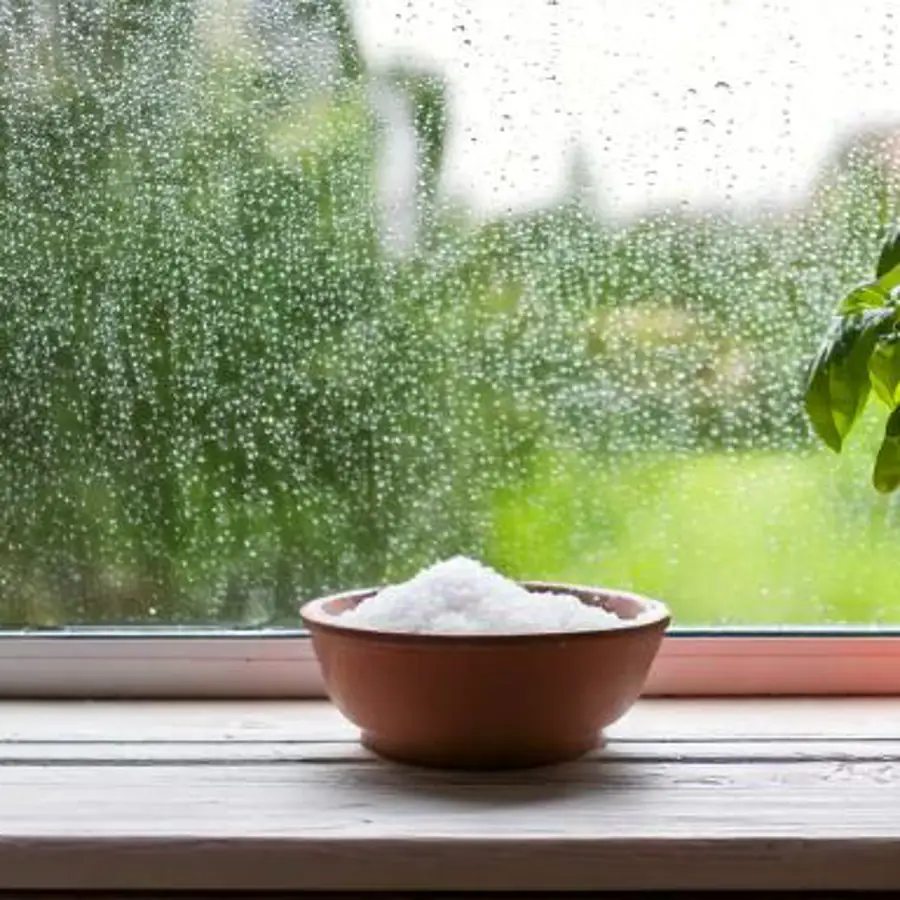  Langas su druskos dubeniu