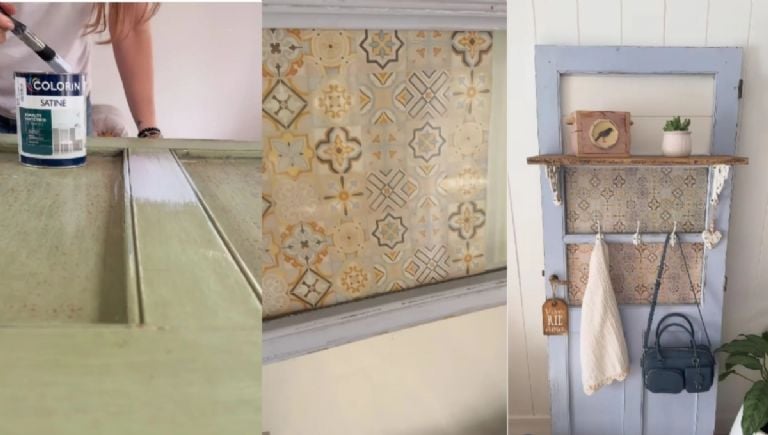 "Pasidaryk pats": neišmeskite senų medinių durų ir padarykite šią elegantišką ir funkcionalią paltų lentyną namų prieškambariui