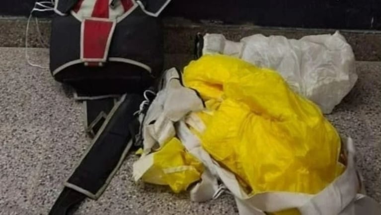 Parašiutas pagrobtas po tragiškos 52 metų moters mirties Miramaro mieste. Jį nagrinės oro pajėgos. (Nuotrauka: mandagumas 0223).